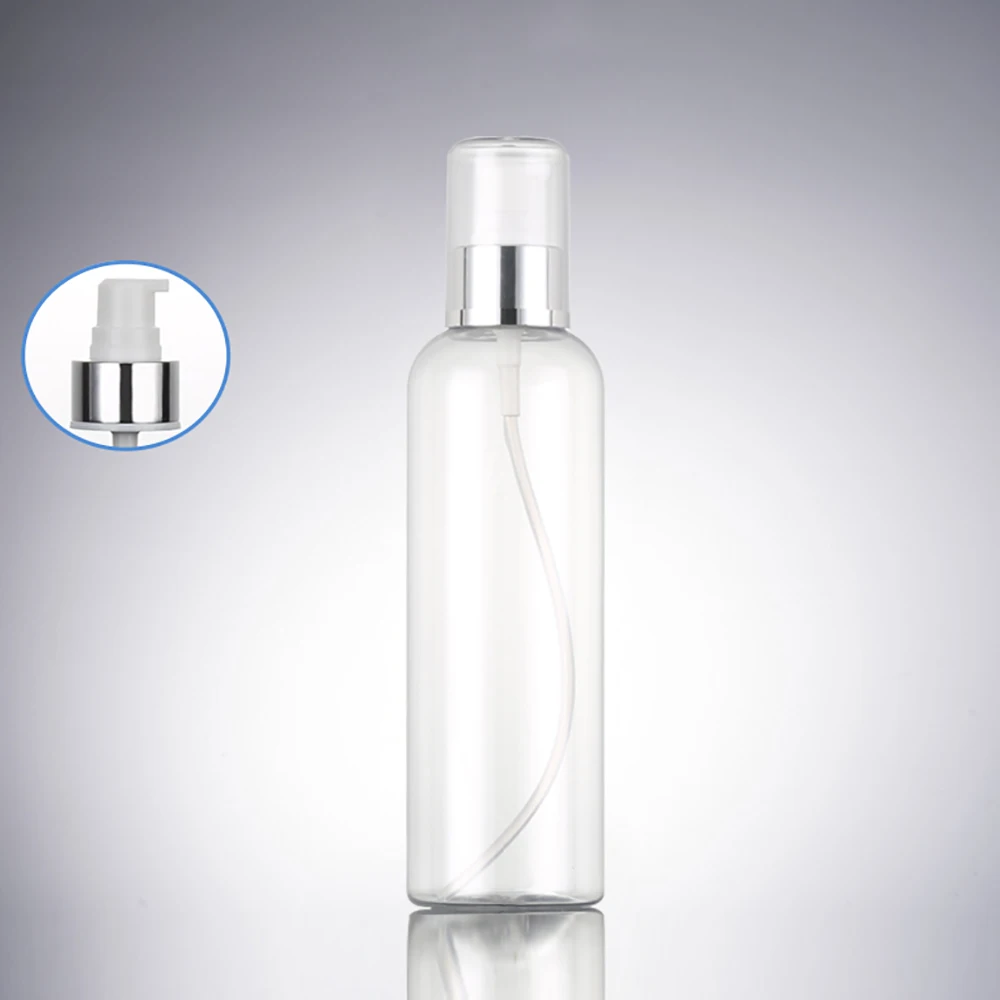 

250ml Hot selling body lotion plastic bottle with pump, clear empty cosmetic shampoo bottle pump