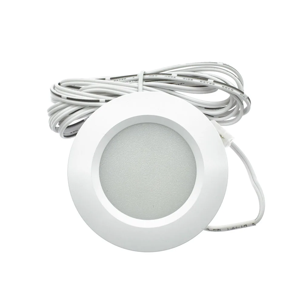 3W LED Dome light Car Interior Reading Lamp Alloy 12LED Ceiling Lamp For Caravan Bus Boat with 2 meters Wire