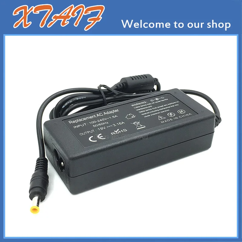 19V 3.16A 60W AC/DC Power Supply Adapter Charger for Samsung ATIV Book 2 NP275E5E-K01US NP270E5E-K03US EU/US/AU/UK PLUG