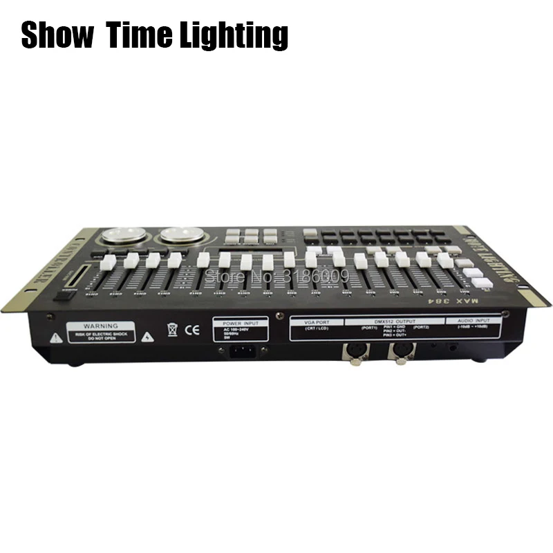 Brilho tempo-controlador DMX, Max 384, DMX Master Console para XLR-3 LED, Par movendo a cabeça, DJ Stage Effect luz