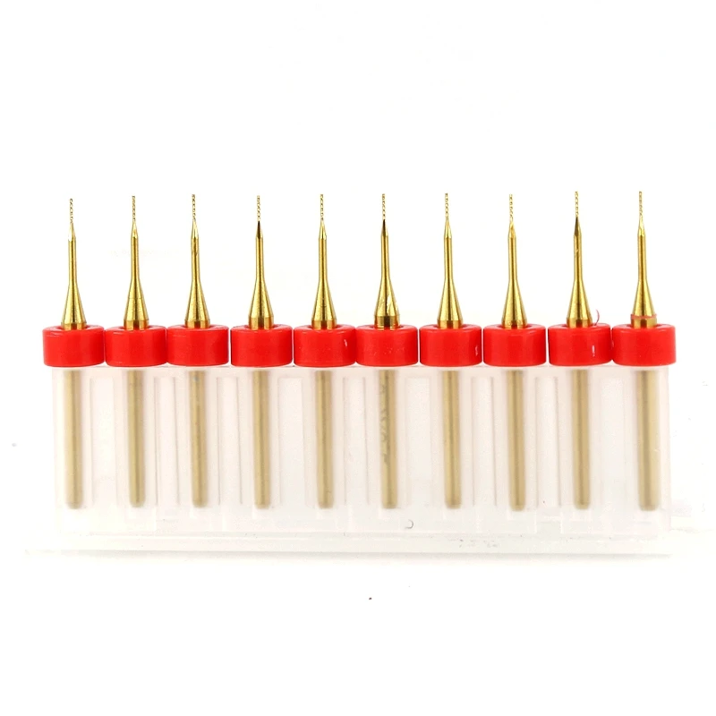 10PCS Solid Carbide Milling Cutter 0.4mm 1.0mm CNC Wood Cutting 3.175mm For Metal Cutting Milling Cutter Strawberry Router Tool