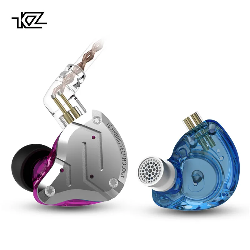 

KZ ZS10 Pro металлическая гарнитура 4BA + 1DD гибридные 10 шт. HIFI басовые наушники-вкладыши Наушники-вкладыши для монитора спортивные шумоподавляющие наушники