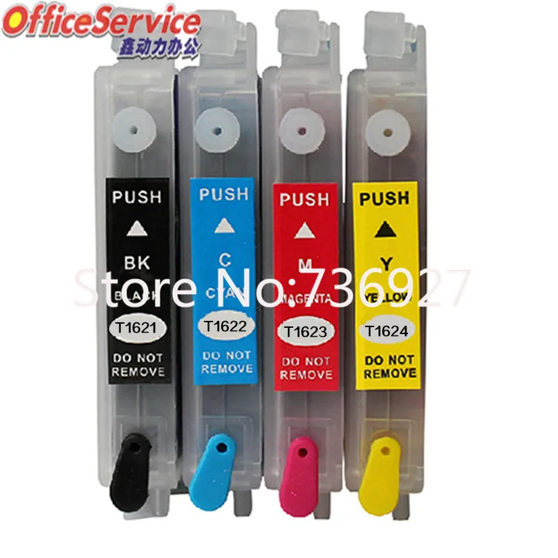 

5Sets T1621 T1631 Empty Refill ink Cartridge For Epson WF-2630WF 2650DWF 2660DWF 2750DWF 2760DWF printer with chip