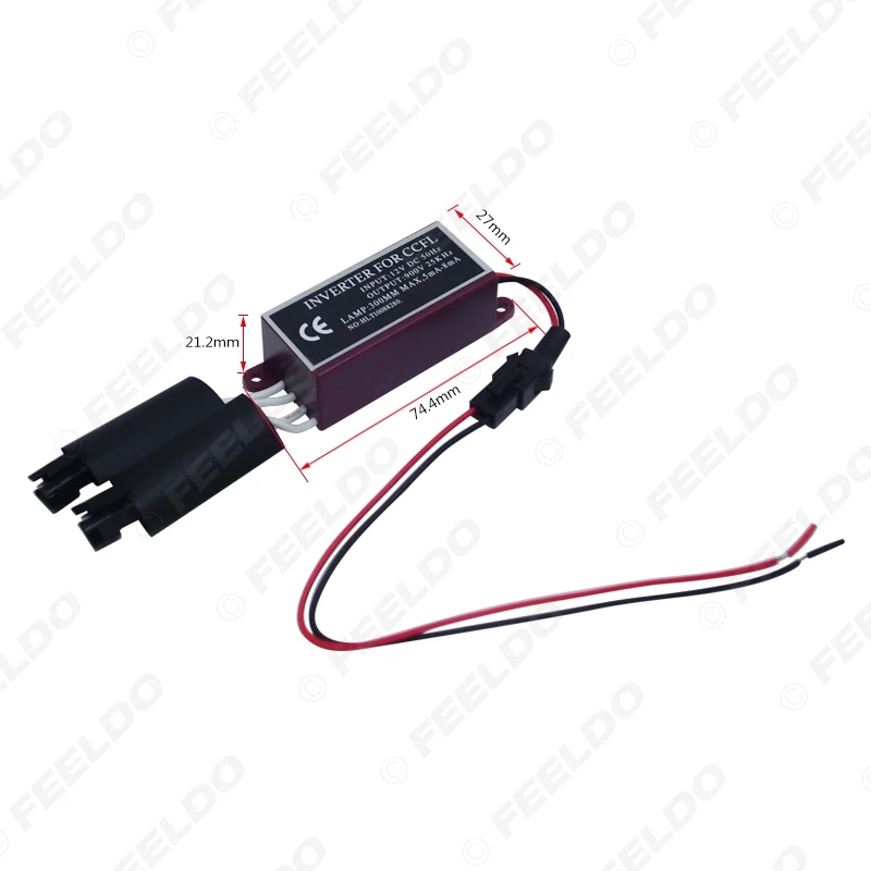 LEEWA Car Auto Spares DC12V Inverter Ballast For CCFL Angel Eyes Light Halo Ring #CA5327