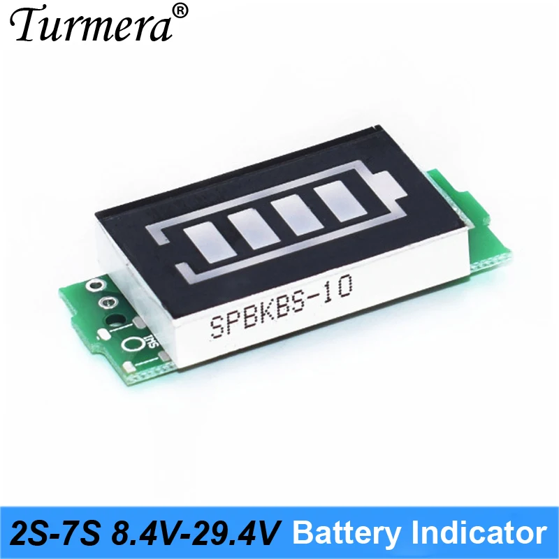 Battery indicator 2S 8.4V 3S 12.6V 4S 16.8V 5S 21V 6S 25.2V 2 to 7 Series Lithium Battery Capacity Module for shura screwdriver