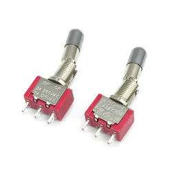 2pcs SH T8013-LKBQ Levier De Verrouillage 3Pin 2Position ON-ON SPDT Mini Togbanded Joli Autobloquant