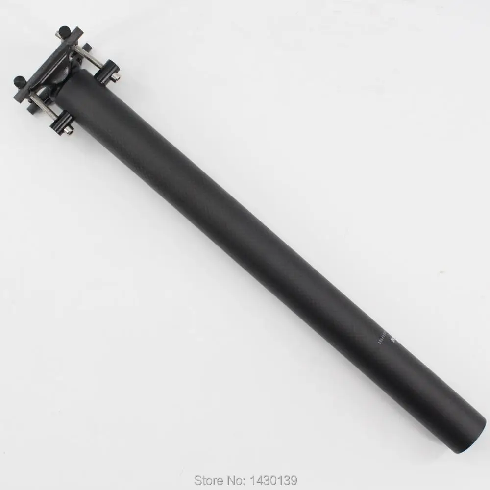 Brand New Folding bike matte 3K full carbon fibre bicycle carbon seatpost bike parts 27.2/30.8/31.6/33.9/34.9*400mm