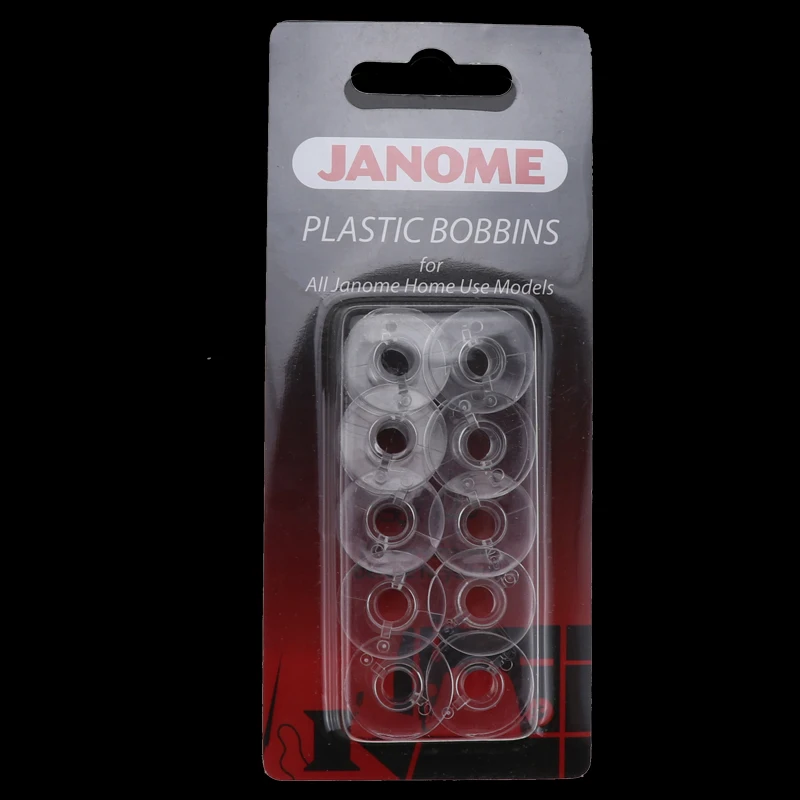 JANOME Plastic Bobbins x10 in Packet for All Janome Home Use Model 200122005