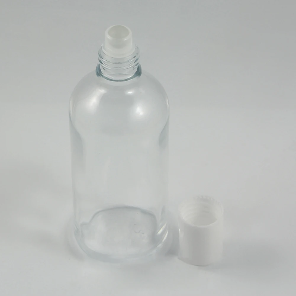 

100pcs/lot empty 100ml essential oil glass bottle with roller, roll-on bottle cream roller ball glass bottles