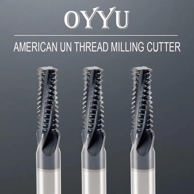 

American thread milling cutter UNC milling cutter machining center carbide tungsten carbide milling cutter full tooth type