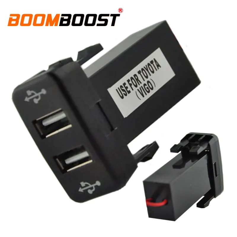 12V 2.1A ABS Dual USB Car Charger Socket Dashboard Phone Charger Interface Socket Car Charger Use for Honda