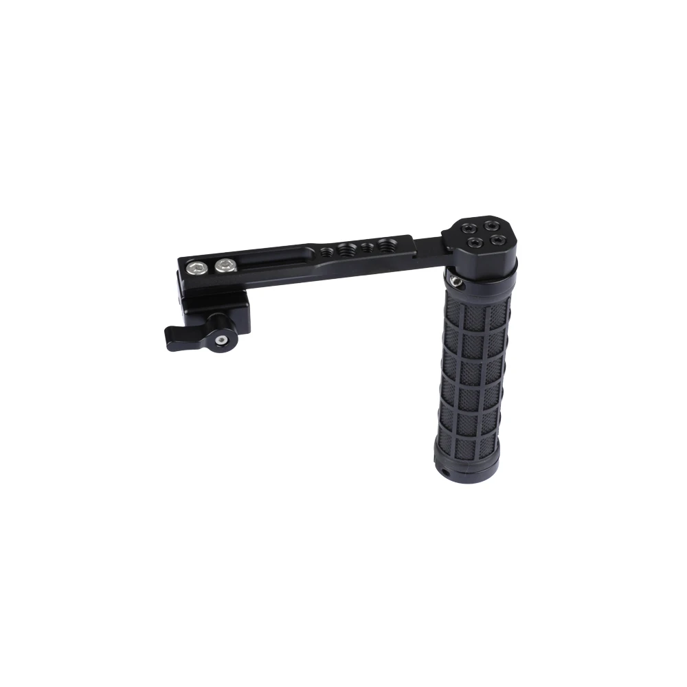 Camvate Rubber Nato Handvat Grip L-Type Met Nato Klem Voor Dslr Camera Cage Rig Monitor Led Video Licht microfoon Statief