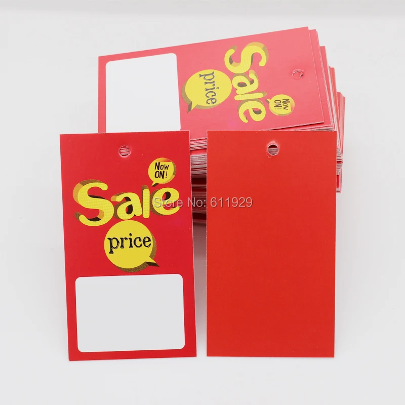free shipping sale price tag/blank hang tag/clothing paper tag/custom garment printed tag/clothing label/sale label 200 pcs