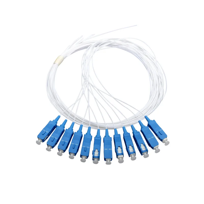 30 PCS Fiber Optic Bundle Pigtail SC Single Mode 12 Core 1.5m Pigtail SC UPC PC APC Connector FTTH 12 C Patch Cord Free Shipping