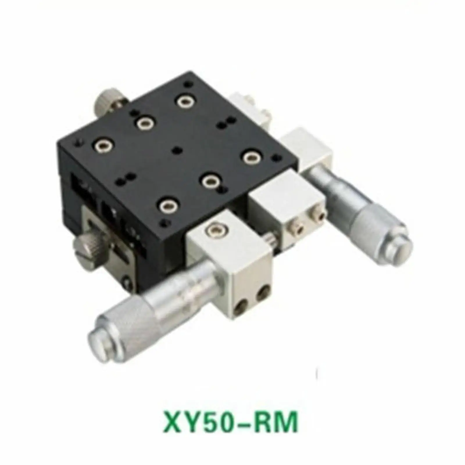 XY Axis 50X50mm Platform Precision Bearing Linear Stage Right Micrometer