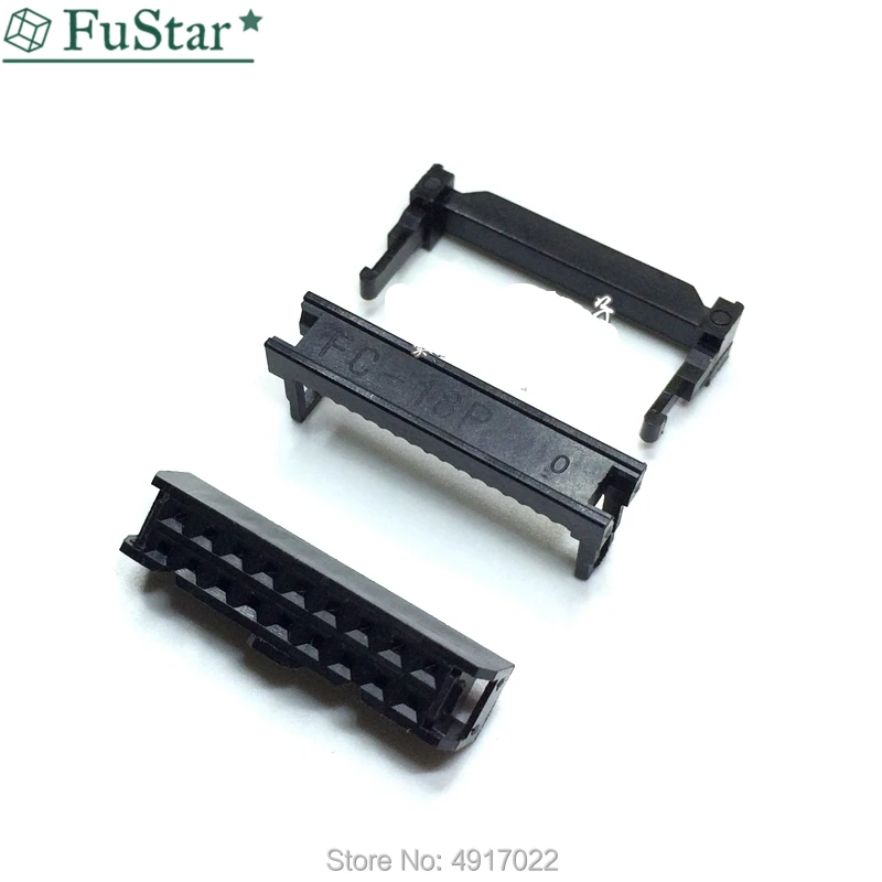 10set FC-6P FC-8P FC-10P FC-14P FC-16P To FC-40P IDC Socket 2x5 Pin Dual Row Pitch 2.54mm IDC Connector 10-pin cable socket Hot