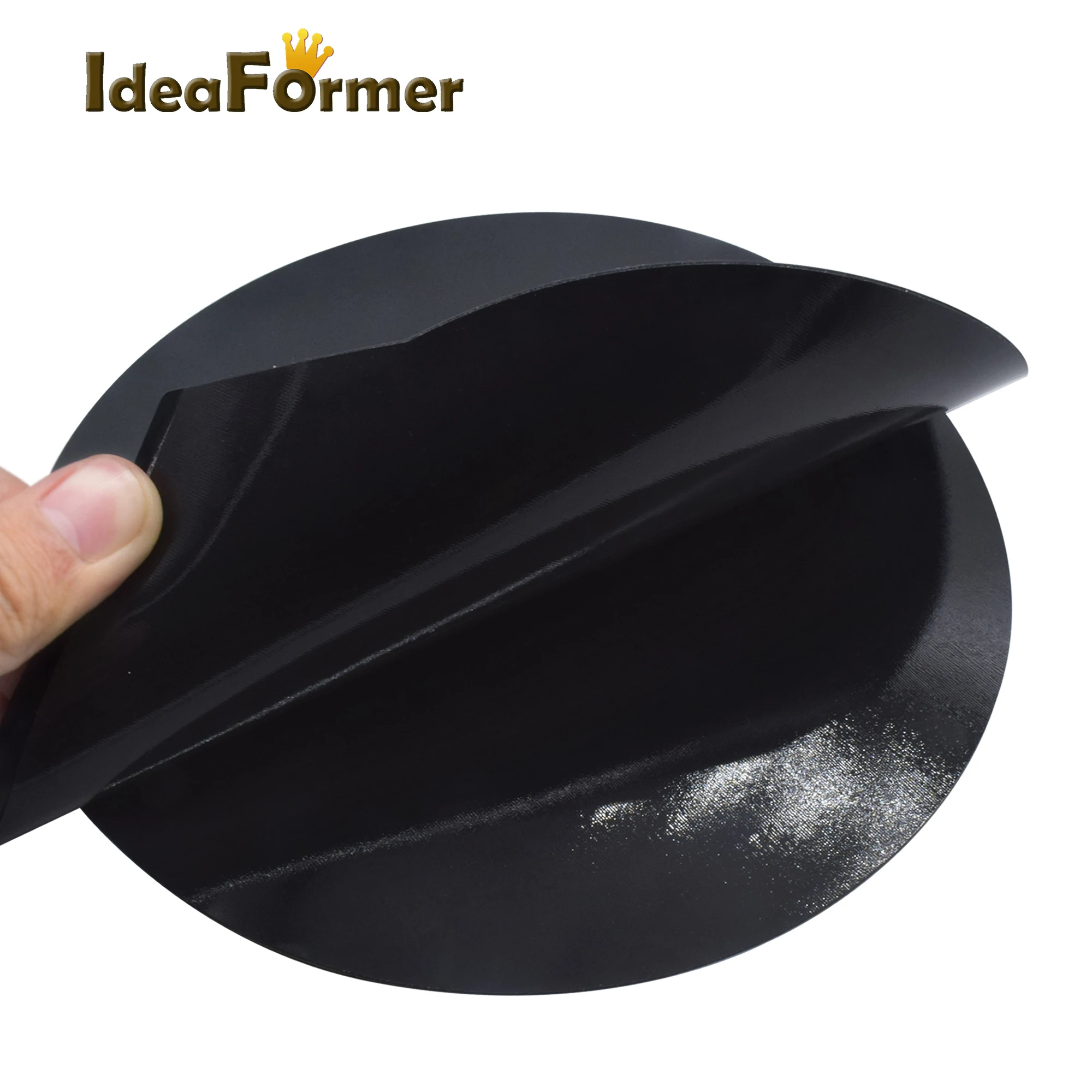 New Round Magnetic Heatbed Sticker 200/220/240mm Build Plate Tape Black Print Bed Paper Surface Flex Plate 3D Printer Parts