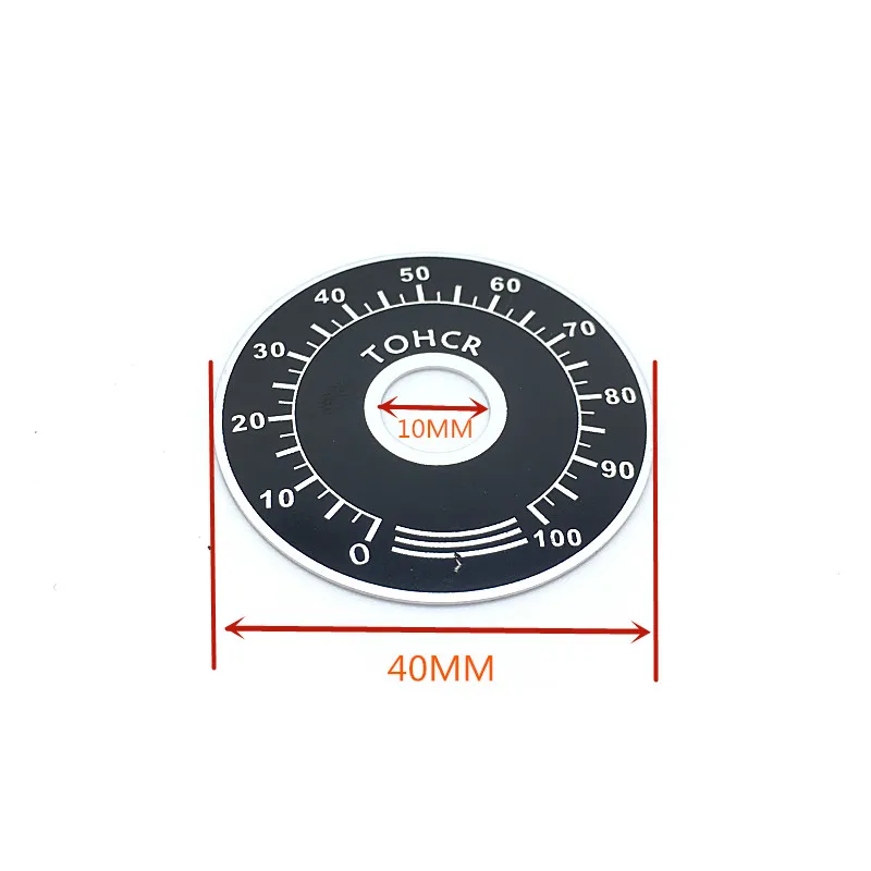 5sets MF-A103 Bakelite Knob + A03 Dial Knob With Scale Plate Sheet Scale Digital Potentiometer Caps for 3590S RV24YN and so on