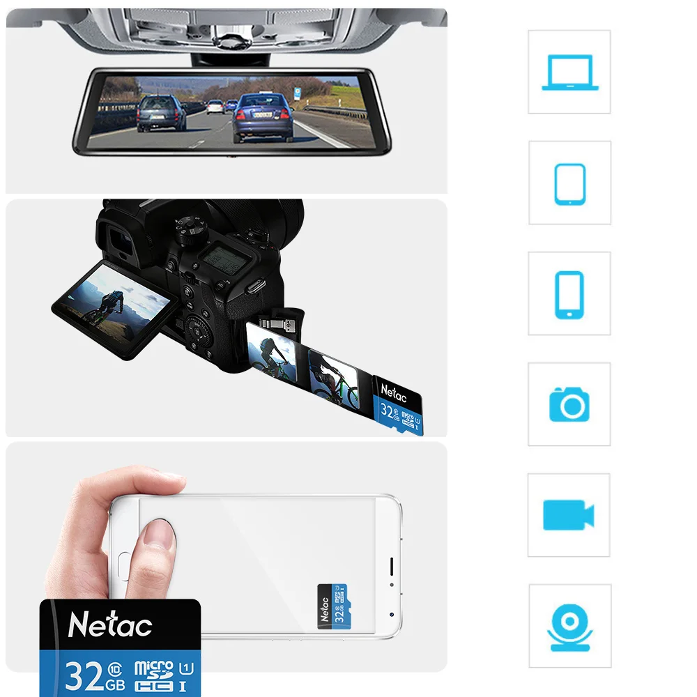 بطاقة فلاش مايكرو SD سعة 128 جيجابايت فئة 10 TF لذاكرة الهواتف الذكية وكاميرا CCTV وتخزين البيانات الشامل DVR عالي السرعة 80 برميل/الثانية #6