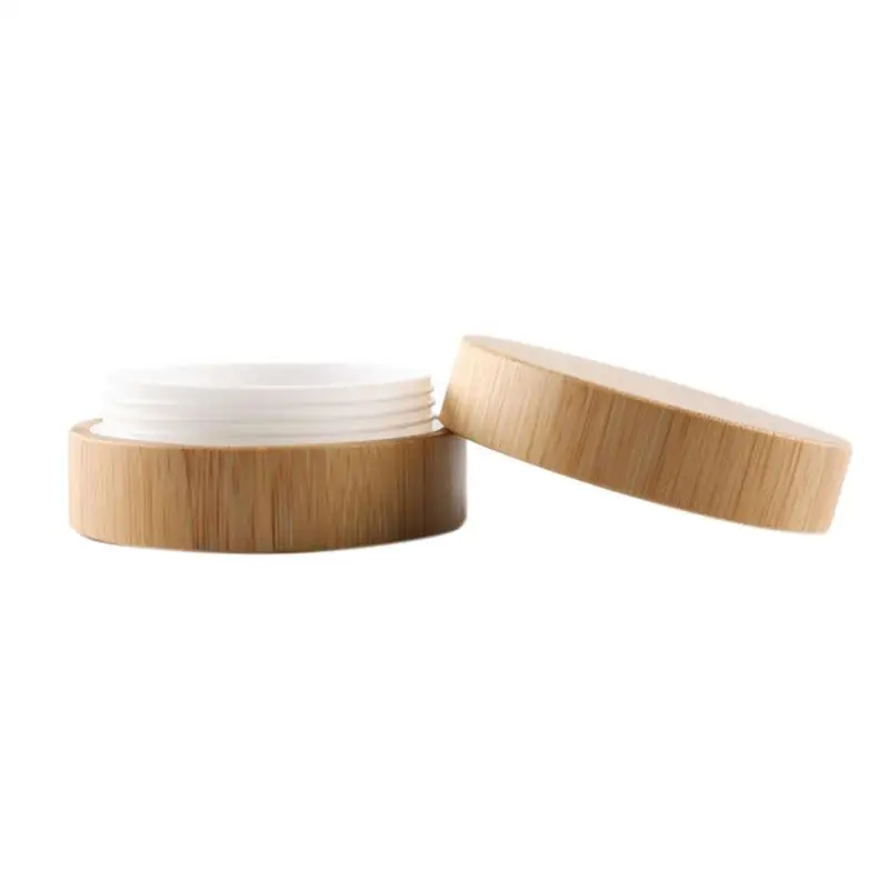 Pot à crème vide en bois de bambou 30g/50g, Portable, bricolage, incassable, boîte rechargeable, conteneur pour crème pour le visage et les cosmétiques