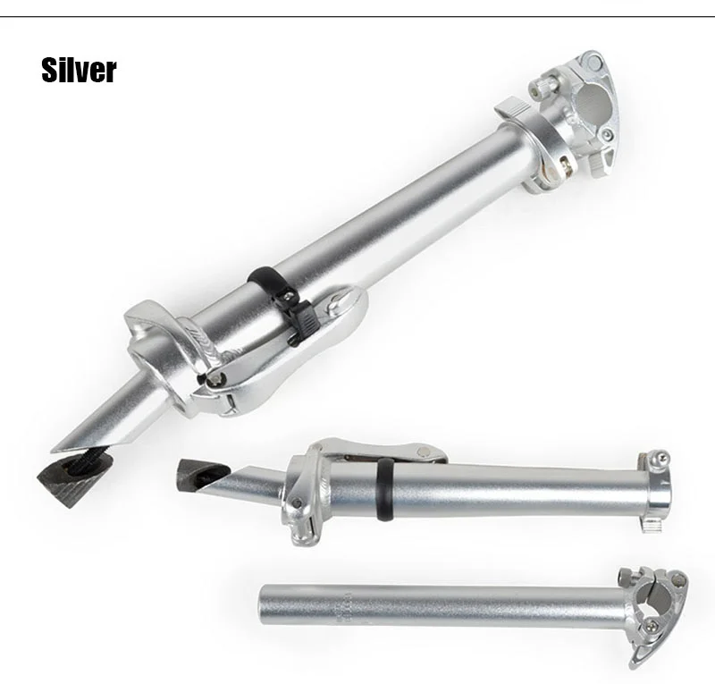 Folding Bike Adjustable Stem, Alloy Aluminum, Quick-Release, 25.4mm with Thread, High Quality