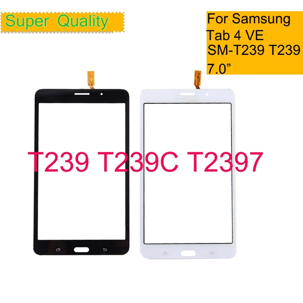 

10Pcs/Lot For Samsung Galaxy Tab 4 7.0 VE SM-T239 T239 T239C T2397 Touch Screen Digitizer Front Glass Panel Sensor Touchscreen