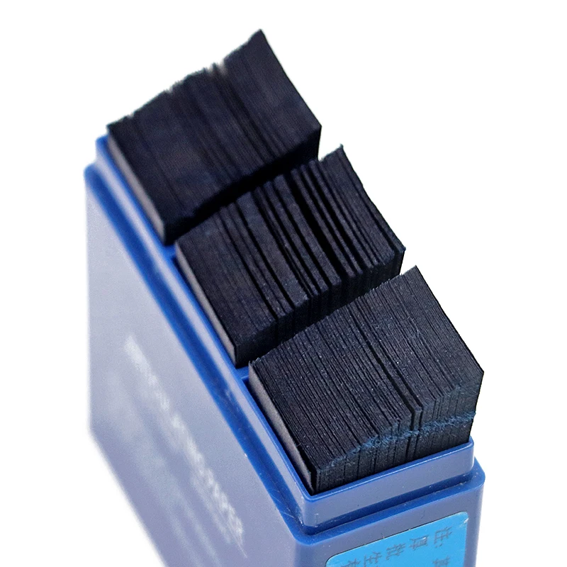 Tiras de papel articulado para dentistas, Material para blanqueamiento Dental, doble cara, rojo/azul, 55x18mm, 300 hojas por caja