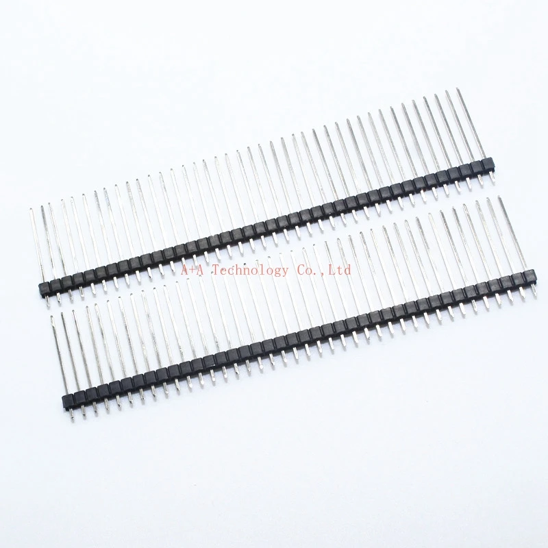 10PCS/LOT 1*40P Male Header 2.5CM 40PIN Single Row MALE 25MM 1X40PIN 2.54MM LONG PIN header strip Connector For Arduino