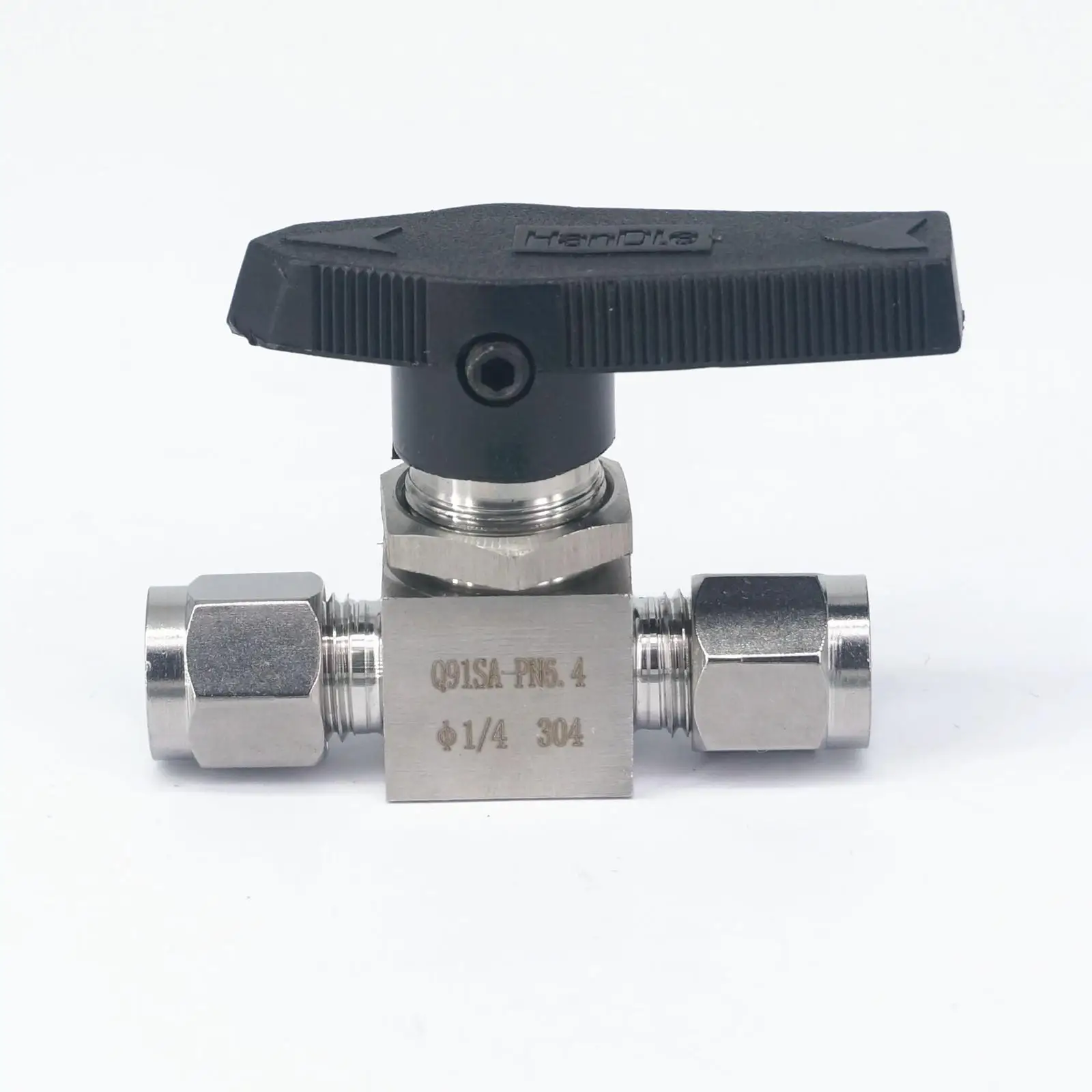 

Fit For 1/4" O/D Tube 304 Stainless Steel Compression fitting shut off Ball Valve 915 PSI Q91SA PN 6.4