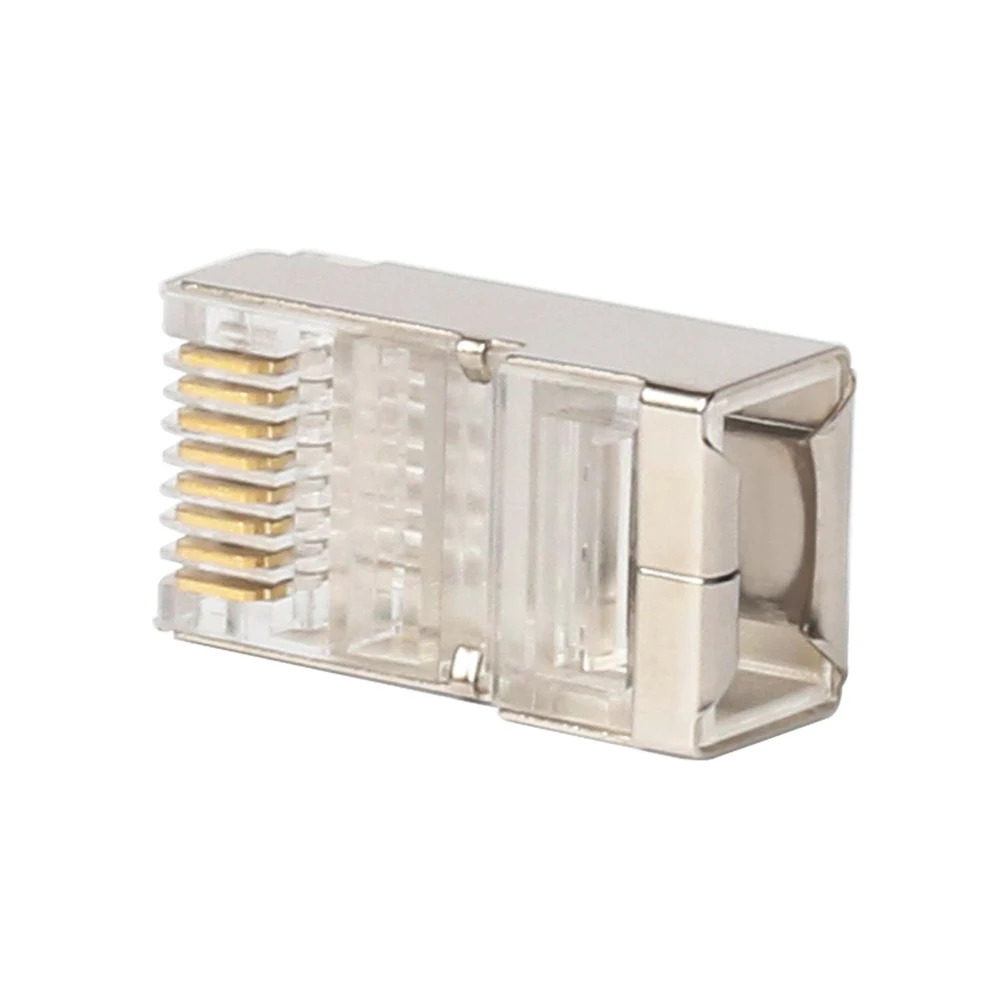 Xintylink – connecteur de câble ethernet rj45 mâle, connecteur réseau lan cat5e 8p8c, rg rj 45 stp blindé rg45 cat 5 cat5, 50 pièces, 100 pièces