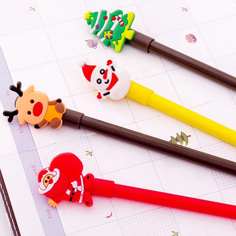 Cute Cartoon Christmas Series Gel Pen Creative Fresh Students Office Pen for writing Stationery