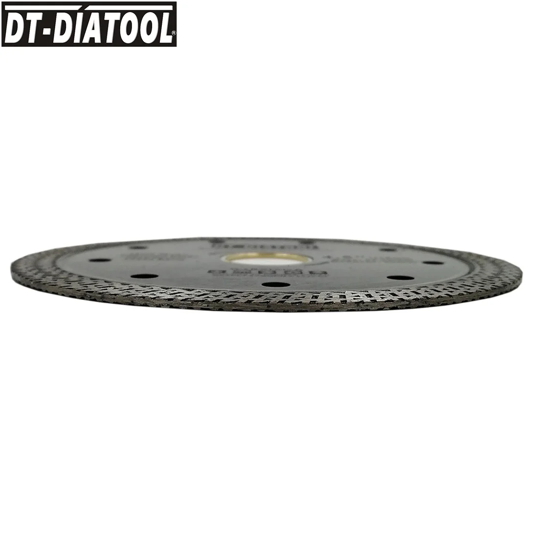 5 قطعة Dia115mm/4.5 بوصة الماس رأى شفرة أسطوانة تقطيع مع شبكة توربو حافة قطعة القاطع للبلاط السيراميك الخزف الجاف أو الرطب