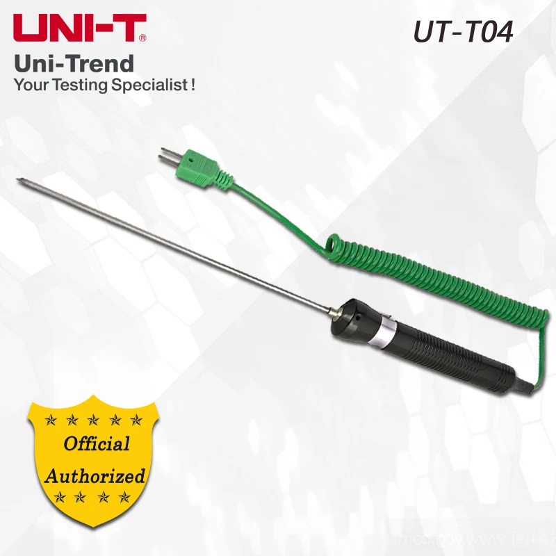 

UNI-T UT-T04 Through-hold thermocouple; range -50C~600C, suitable for food/other liquid and gel body temperature measurement