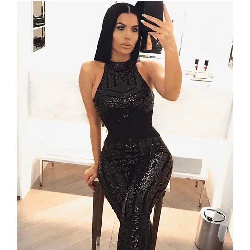 black bodysuit sexy glitter sequin rompers womens jumpsuit bodies ladies body suit jumpsuits for women  party club autumn