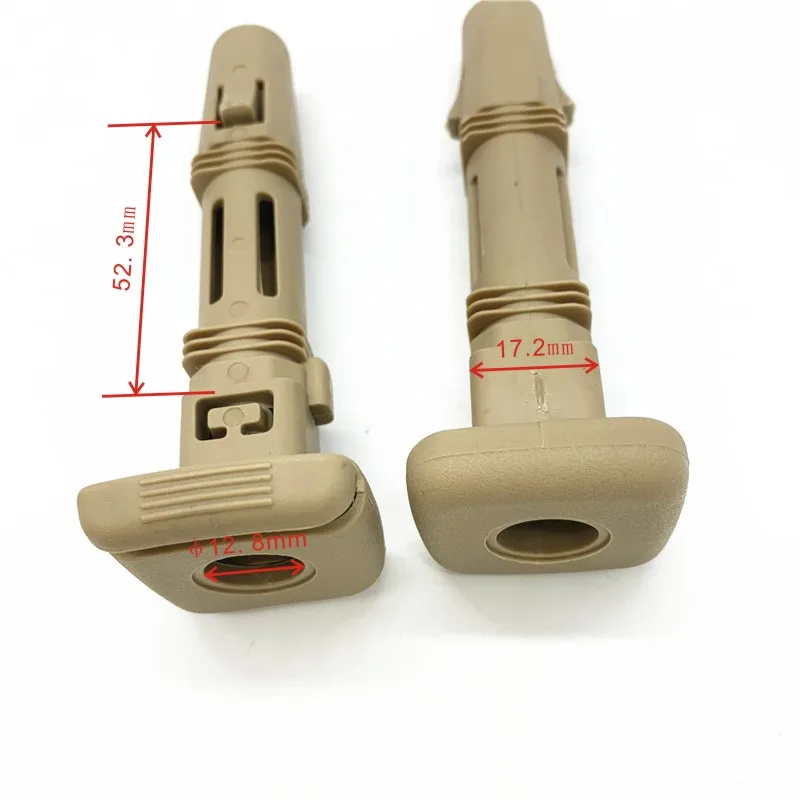 Car Seat Headrest Guide have Rectangle Head & Square Tube and the Inside Diameter of Tube is 12.8 mm