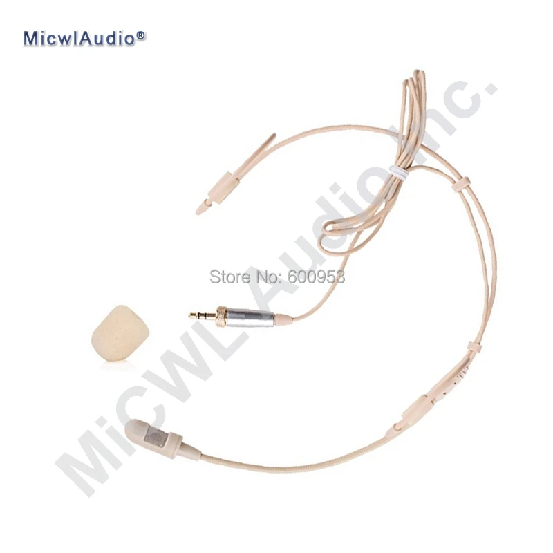 

Classical Cardioid Headset Microphone for Sennheiser G2 G3 G4 Wireless Stage Performance Mics Beige Dual ear Mike 3.5mm Lock