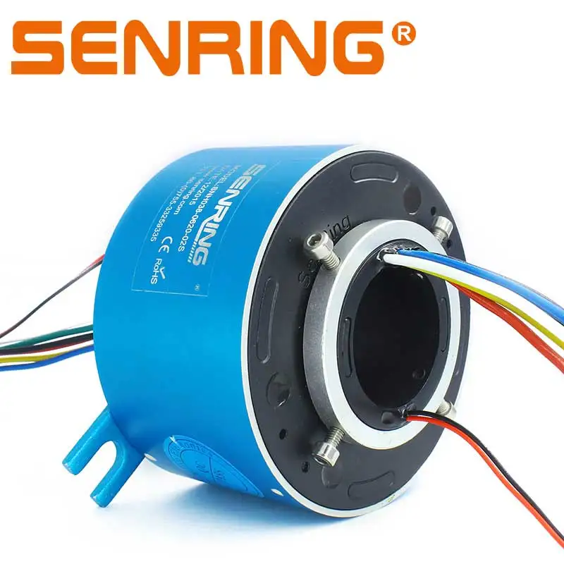 

Electrical Rotary joints 6 Circuits 20A Current 2 Wires 2A Data Conductive Slip Ring 38.1mm Bore Size for Through Hole Slip Ring