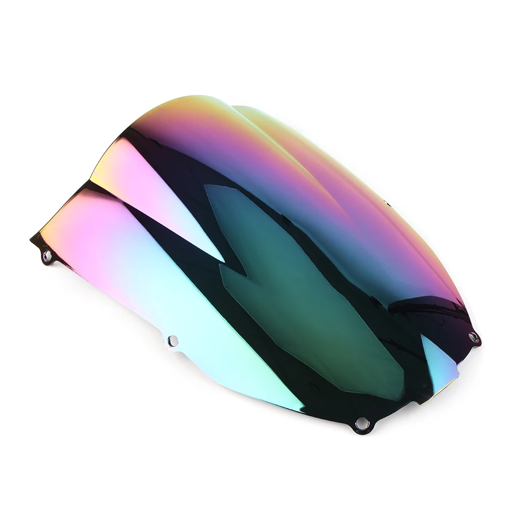 ZX-6R Motorcycle Windshield Windscreen Double Bubble For Kawasaki Ninja ZX6R 2000 2001 2002  ABS Plastic