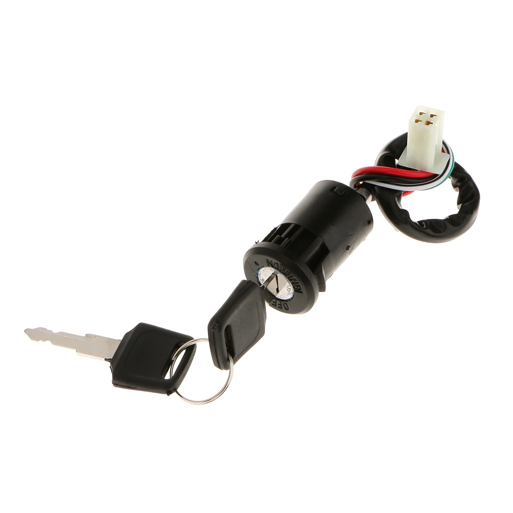 4 WIRES IGNITION KEY SWITCH 50cc 70cc 90cc 110cc 125cc ATV DIRT BIKE Motorcycle Accessories & Parts