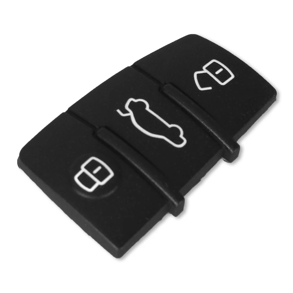 KEYYOU 3 Buttons Replacement Rubber Pad Key Shell Fob For Audi A3 A4 A5 A6 A8 Q5 Q7 TT S LINE RS Remote Key Case Cover