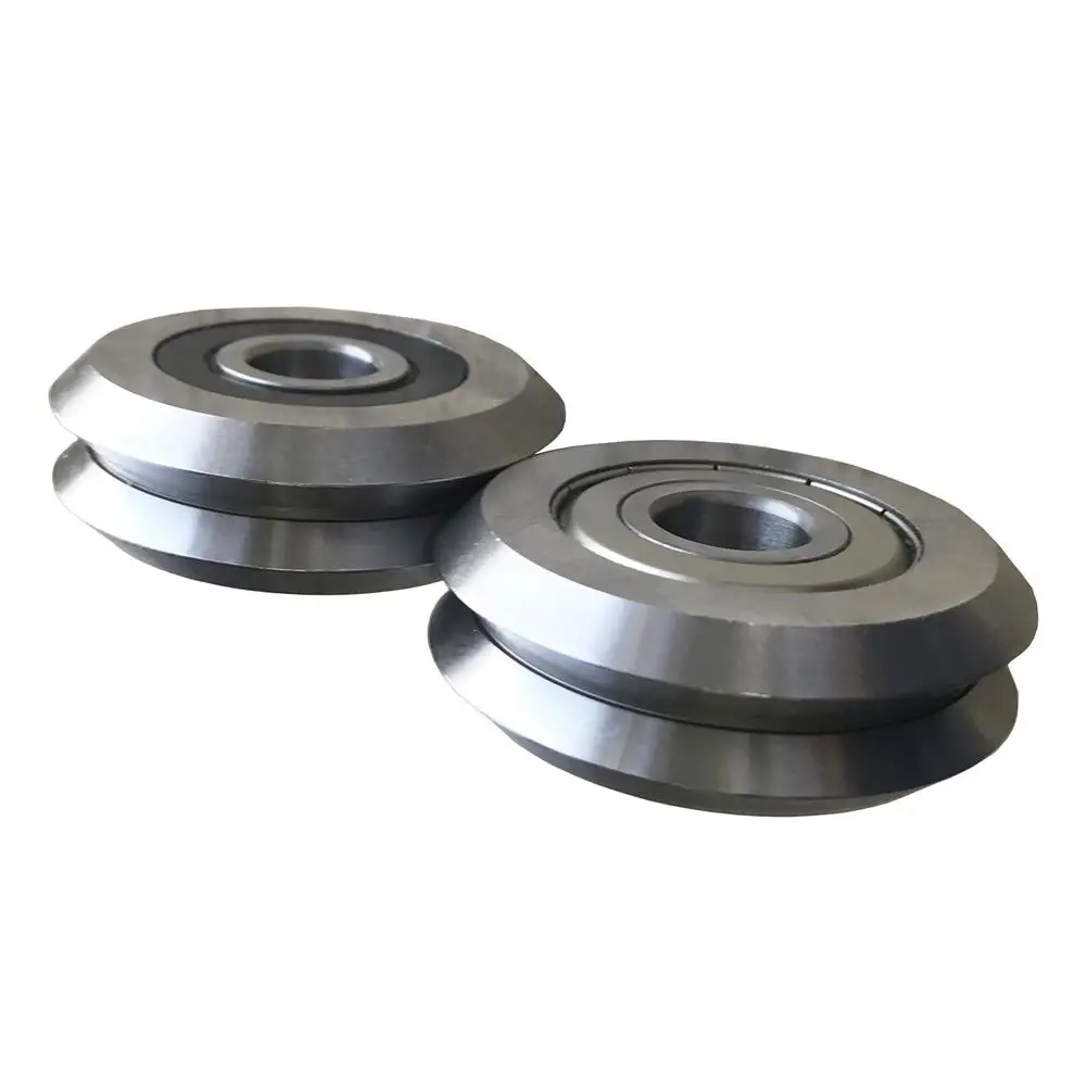 RM3ZZ RM3-2RS RM3 W3 Track Roller Bearing V Groove Guide Wheel Track Roller Bearing 12x45.72x15.88mm