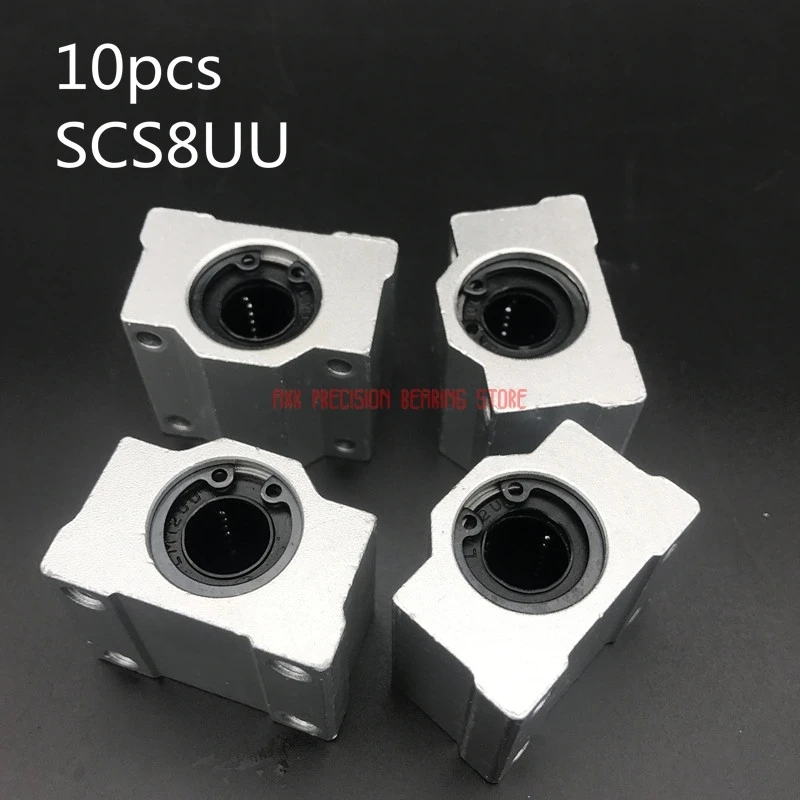 

2023 New Sale Linear Rail Cnc Router Parts AXK 10pcs/lot Free Shipping Sc8uu Scs8uu 8mm Linear Ball Bearing Block Cnc Router