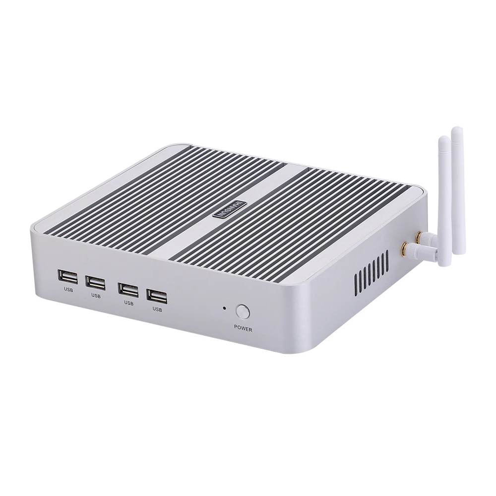 Hunsn Fanless Mini Pc, Bm07, Desktop Computer, Htpc, Kodi Box,Windows 11 Of Linux Ubuntu, Vga, Hdmi, 4 X Usb3.0, 4 X Usb2.0, Lan