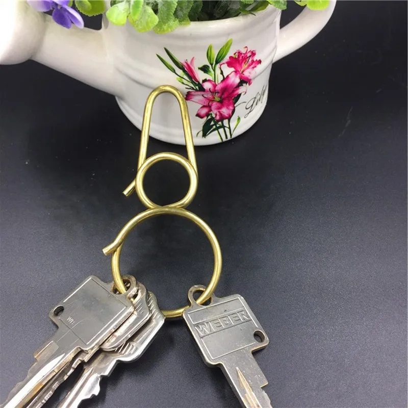 Belt Key Chains Keychain Men Women Simple Metal Ring Cover Holder Car Brelok Llavero Porte Clef Chaveiro Sleutelhanger Trinket