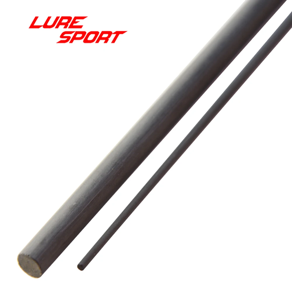 LureSport 2pcs 1.62m 1.67m 1.7m Solid carbon rod blank no paint Rod building components Fishing Pole Repair DIY Accessories