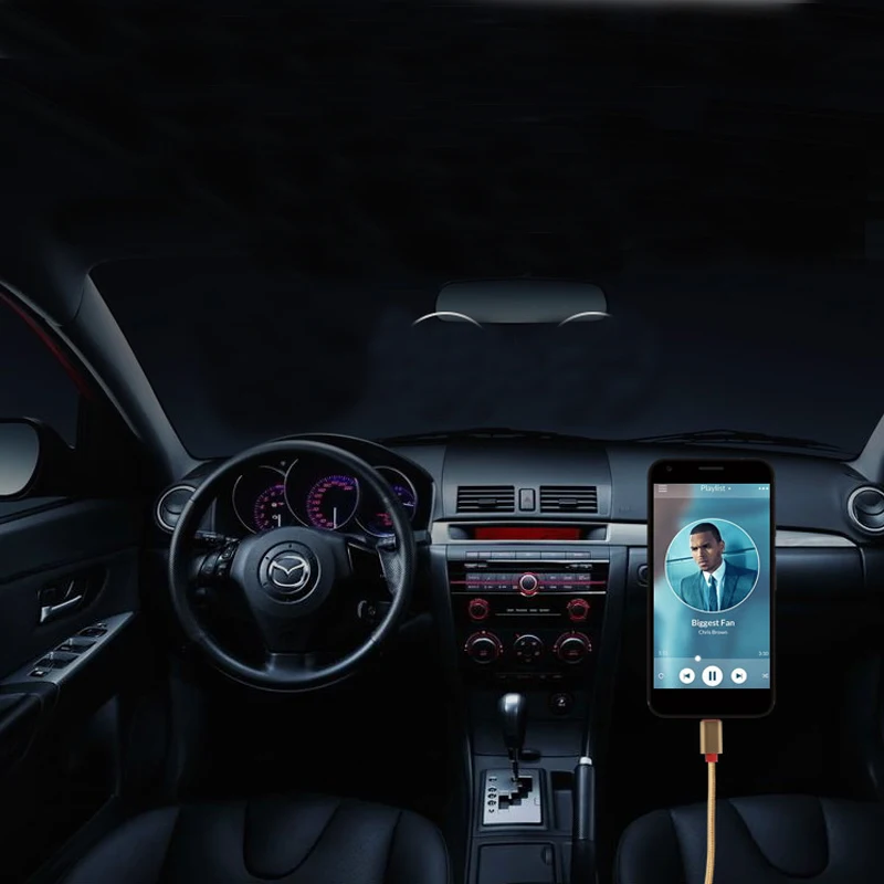 Adaptador de Cable de Audio tipo C a 3,5 Mm, conector USB tipo C, Cable auxiliar para altavoz de coche, Samsung y Xiaomi, 10 unids/lote