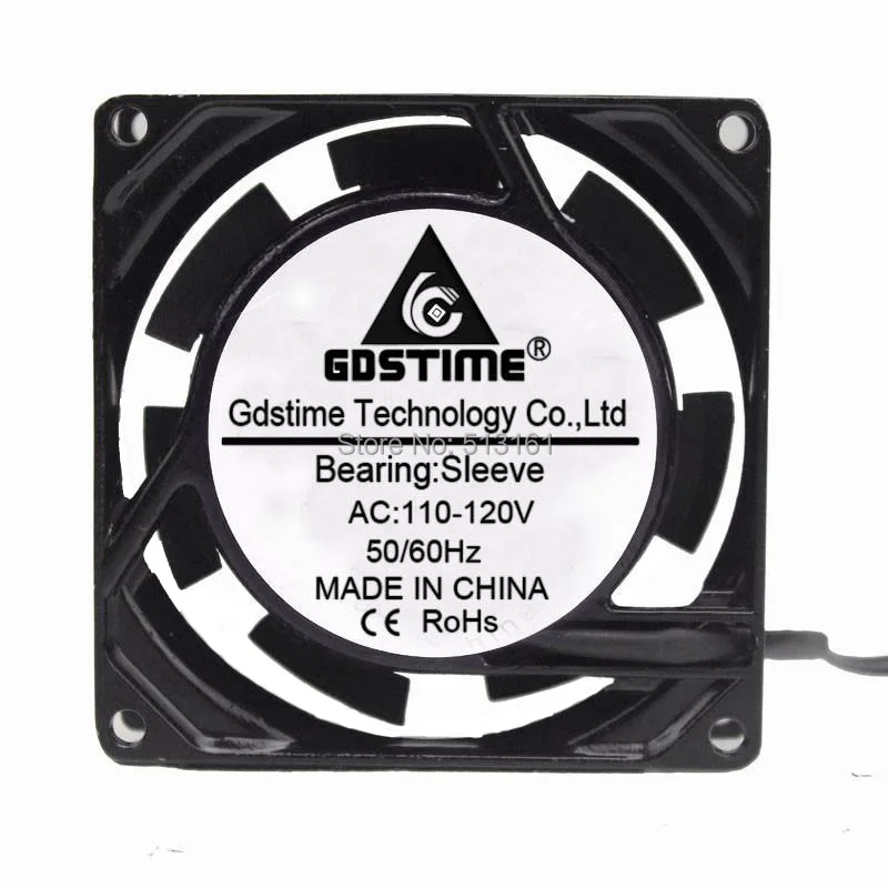 1000 cái/lốc 8025 s 80 mét 80x80x25 mét AC 110 v 120 v Kim Loại Công Nghiệp Mát xả Quạt Làm Mát