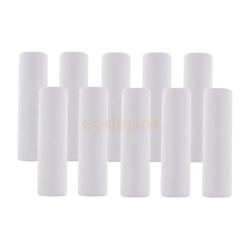 10 Pieces Blank White Cylinder Shape Styrofoam Foam Material for Kids Art Craft DIY Christmas Ornament Decoration