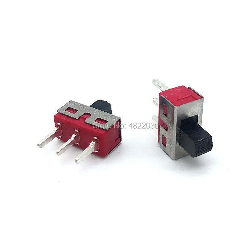 2pcs Q15 Slide Switch TS-13 3pin 2 Position Toggle Switch ON ON 3A 250V/6A 125VAC