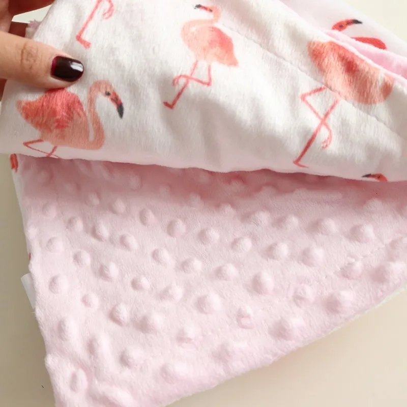 Cotton Chăn Mùa Đông Dép Nỉ Trang Minky Doudou Chăn Trẻ Sơ Sinh Đầm Xe Đẩy Quấn Cho Bé Sơ Sinh Chăn Ga Gối Chăn